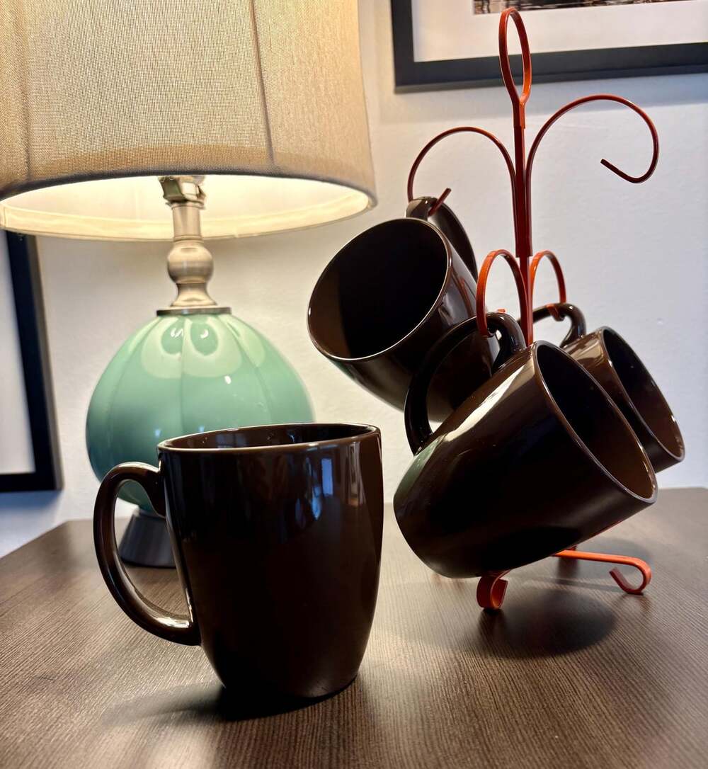 Corelle Coordinates Chocolate Brown Coffee Mugs – Set of 4 – Classic Shape